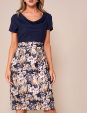 SAINT MAINE Harlow  Dress in Navy Print Size 14
