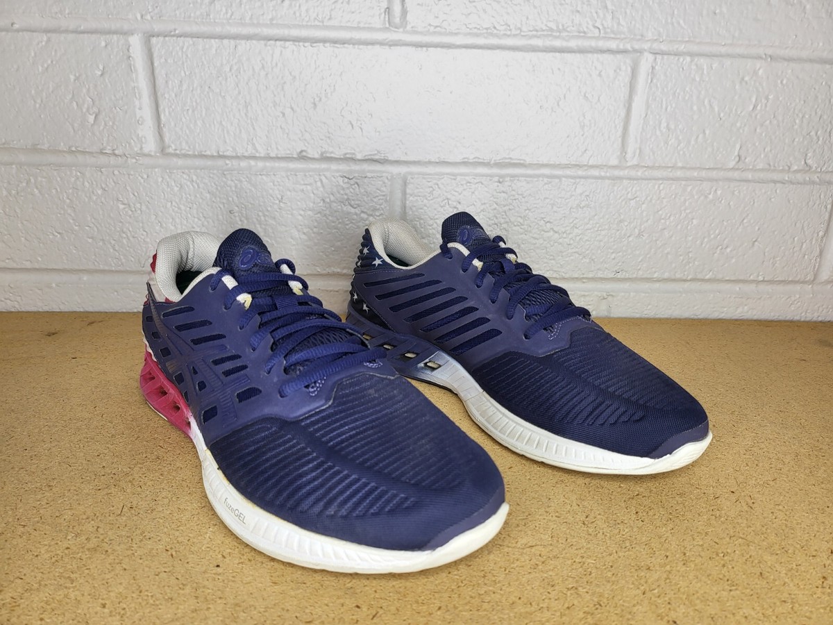 Asics FuzeX Country Pack USA Running Trainers Navy T6K0N 