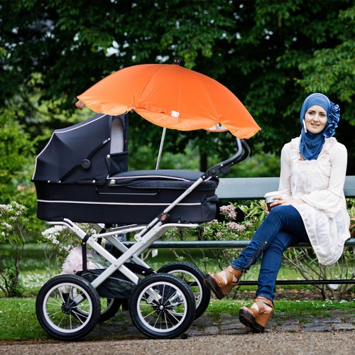 Parasol Child Baby Stroller Umbrella Attachment Sunshades Clip on - Picture 5 of 11