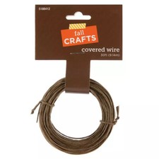 HL Fall Craft Supply - Brown Cover Paper Wire 2pks 60ft