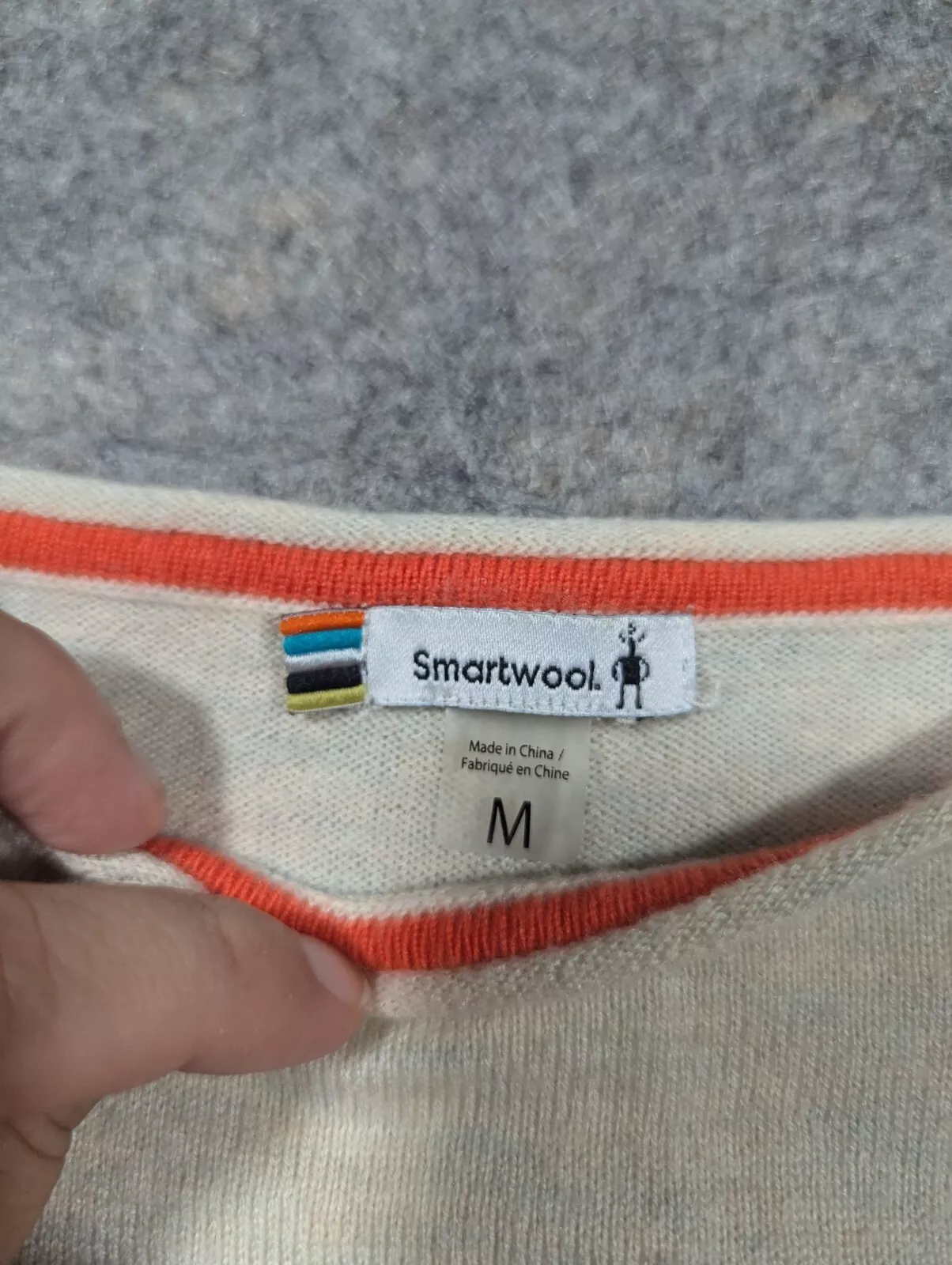 smartwool merino wool blend colorblock stripe sweater