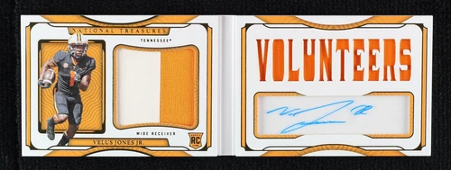 2022 Panini National Treasures Collegiate Velus Jones Jr. #SB-VJJ