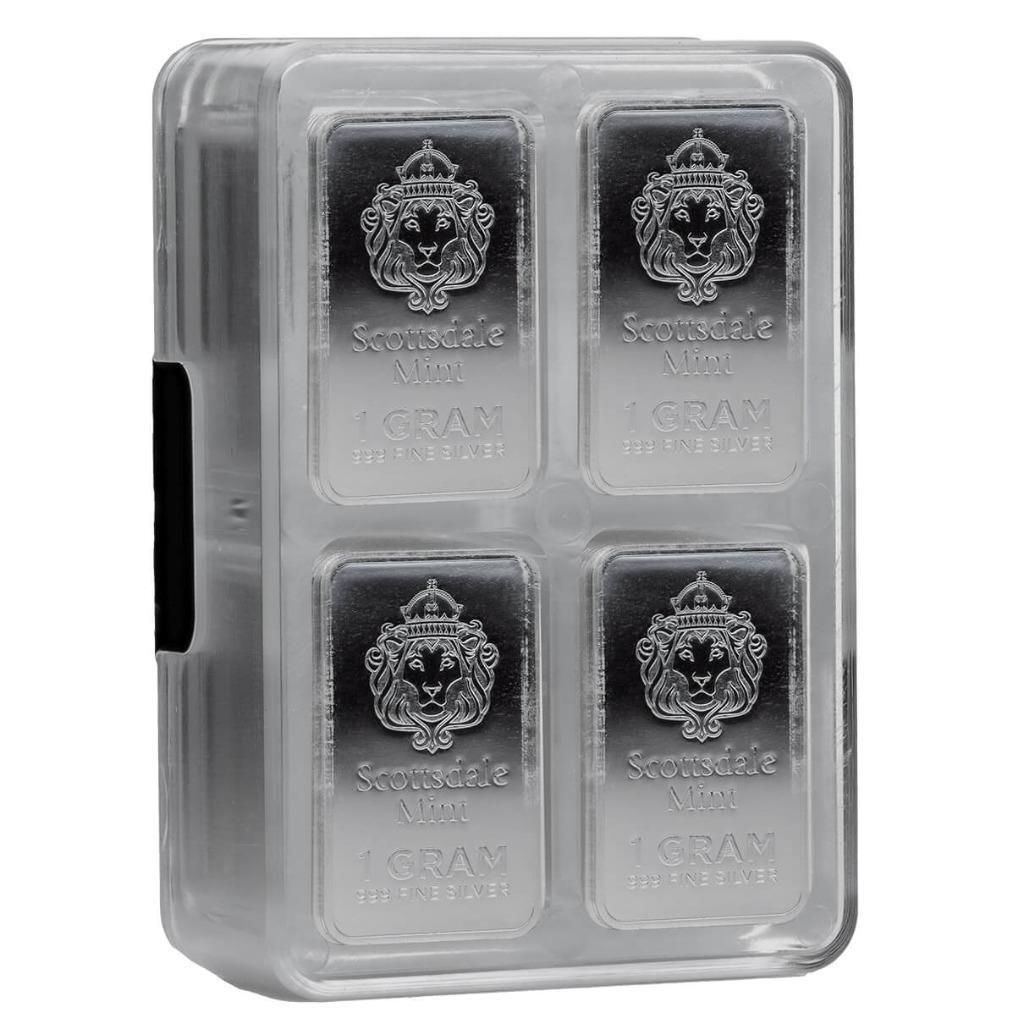 100 x 1 Gram Silver Bars - Prepper Silver .999 Silver Bullion Bars