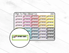 2848~~School Spirit Day Planner Stickers.
