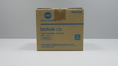 **Genuine OEM Konica Minolta TNP-27C (A0X5433) Cyan Toner NIB **