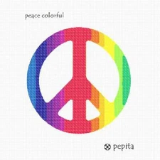 Peace Colorful Needlepoint Kit or Canvas