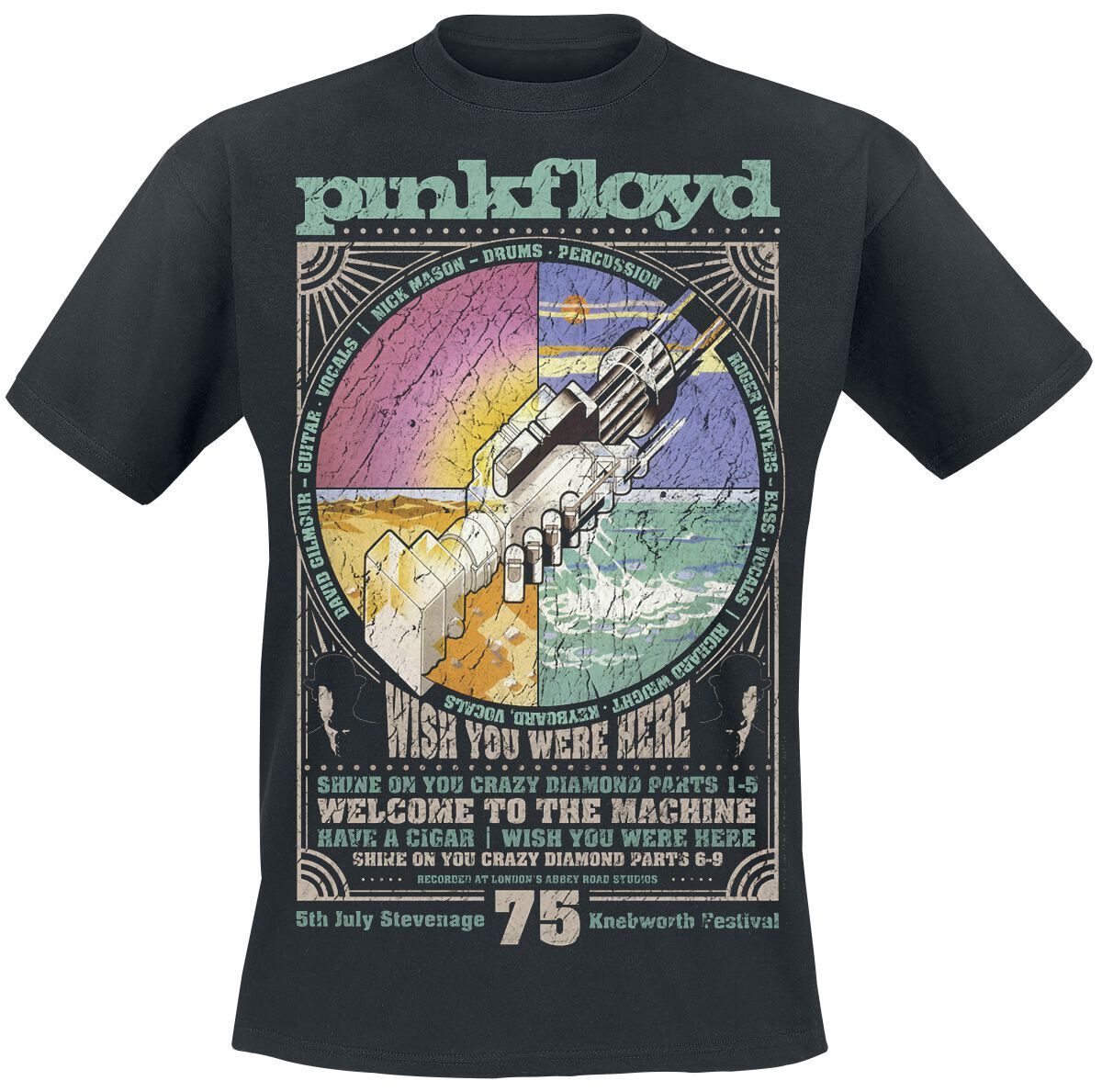 Футболка Pink Floyd Herren Wish schwarz Band-Товары Группы Nachhaltigkeit 4790₽