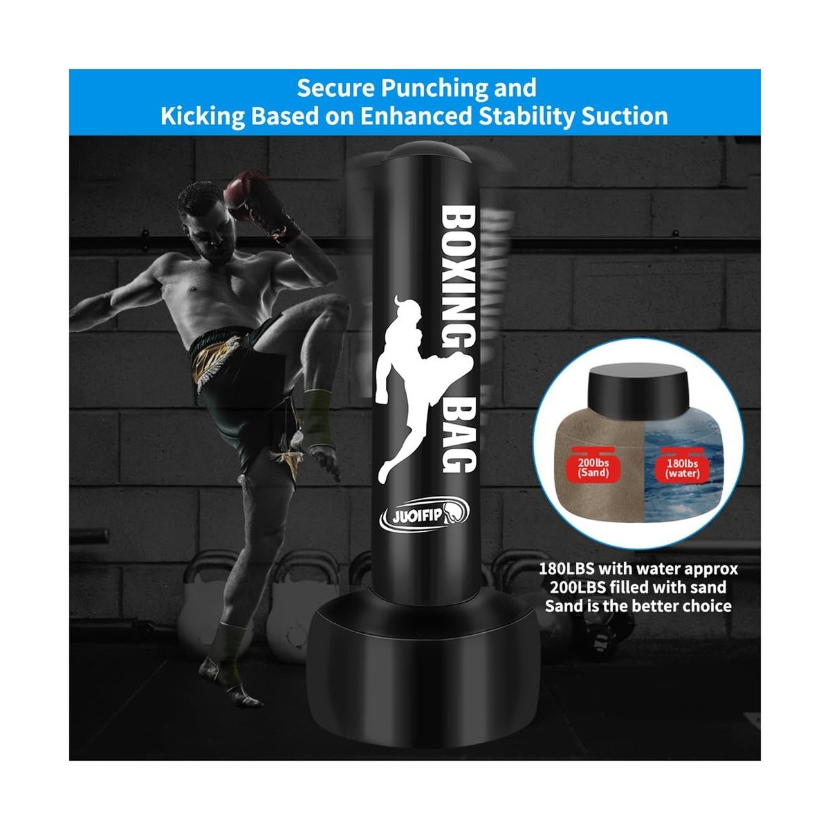 Muay Thai 200 Lb Boxing Bag RingsideSoft Filled Boxing MMA Muay