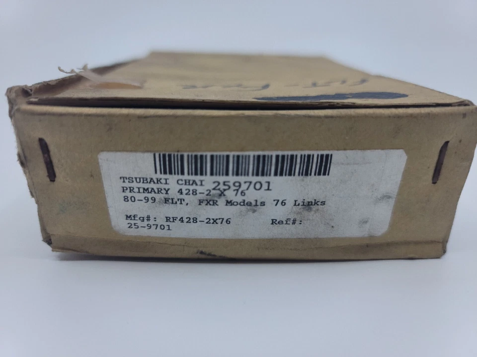 Tsubaki Motorcycle Chain 428-2 X 76 Link #259701 1980-99 Harley Davidson FLT FXR - Image 2 of 3