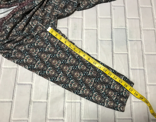 Pure Jill Printed & Embroidered Knit Tunic Size XL Petite Cotton Tencel Top - Picture 5 of 12