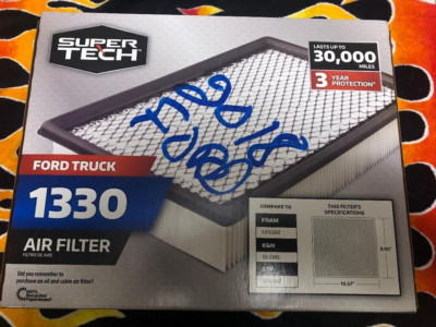 NOS Super Tech Air Filter, #1330   STP# SA10262 Same MFG  Made in the USA