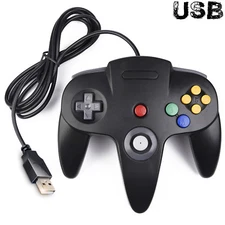 2X Wired N64 USB Controller Gamepad For Nintendo 64 PC MAC Raspberry Pi Windows