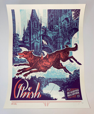 Phish Poster Official PNC Music Pavilion Charlotte NC 2019 Summer