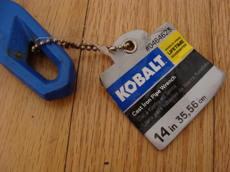 Kobalt 14" Cast Iron Adjustable Pipe Wrench #0464623 NEW w Storage Wear LOOK - Image 3 of 4