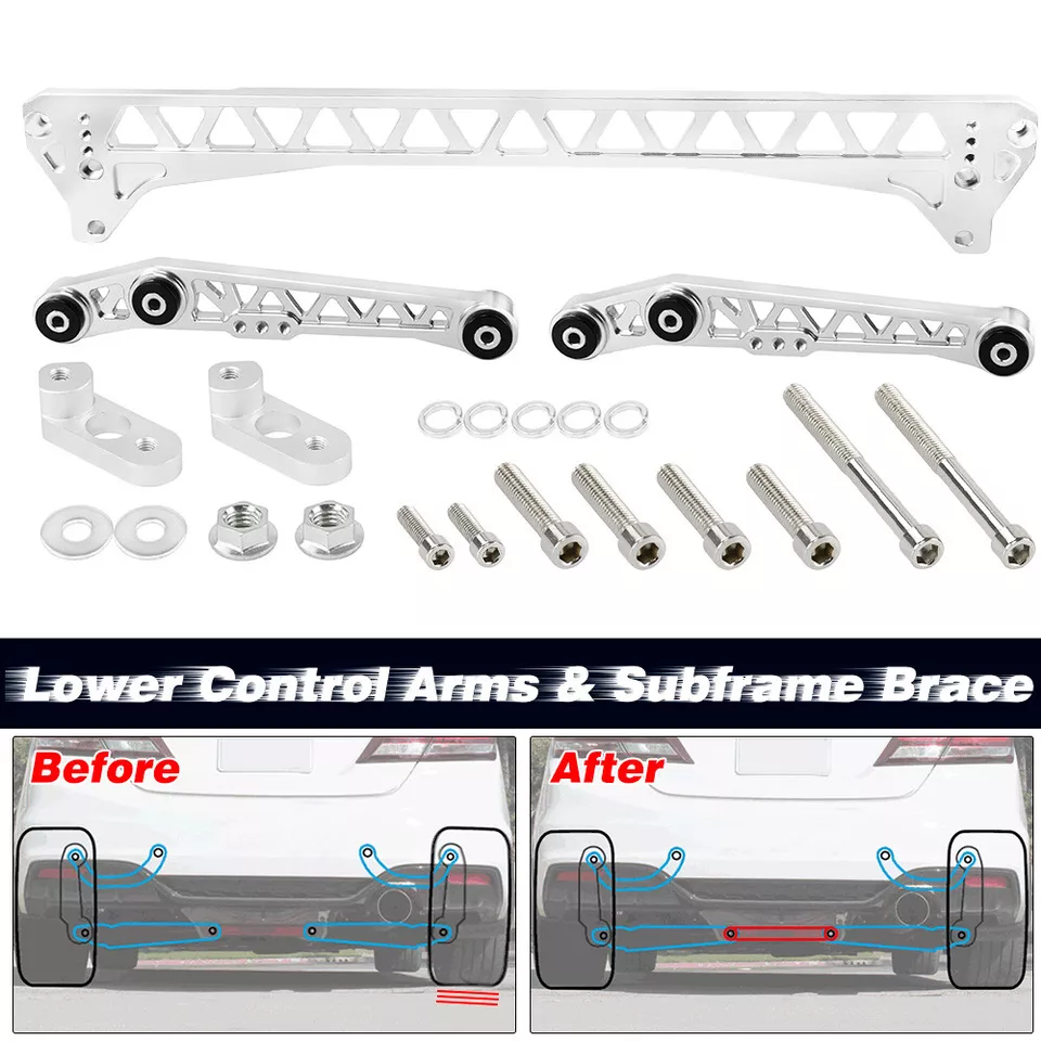 Rear Lower Control Arms and Subframe Brace for 94-01 Acura Integra & 92-95 Honda - Image 2 of 4