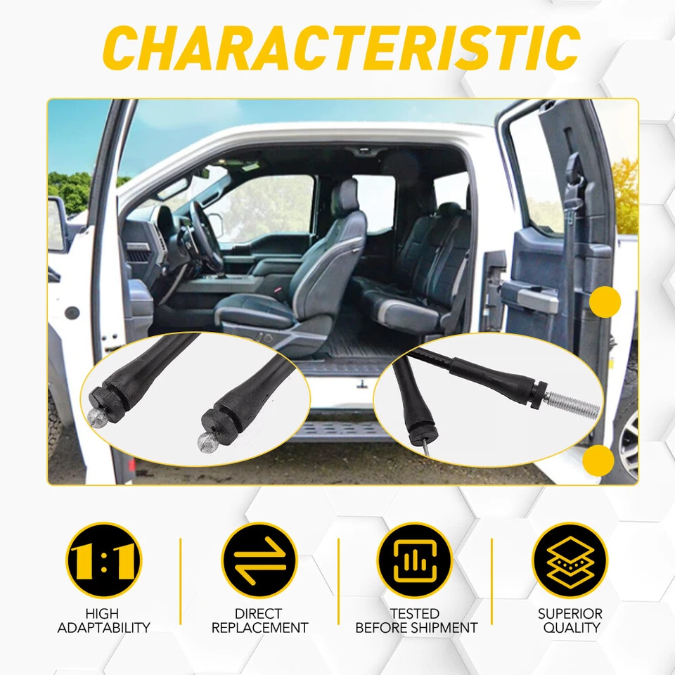 Rear Door Upper+Lower Side door Latch Release Cable for Ford F150 F250 97-04 EOA - Image 3 of 4