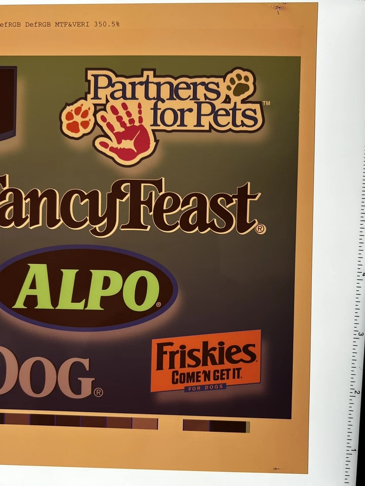 Friskies Dog Food, Art, Vtg Negative 8” X 10” Production Advertising - Image 4 of 4