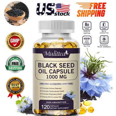 #ad Premium Black Seed Oil Capsule Extra Strength Cold Pressed Nigella Sativa $38.55