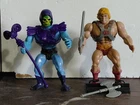 MOTU Vintage Mexico He-Man Hard Head Skeletor With Accessories 80's Masters RARE