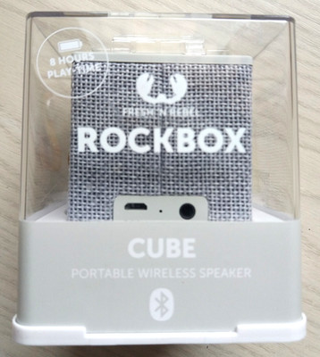 Fresh 'n Rebel Rockbox Cube Bluetooth Lautsprecher Wireless Speaker grau