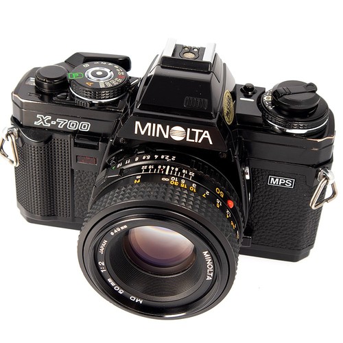 MINOLTA X 700 SLR 35mm Film Camera W Minolta 50mm F 2 Lens Tested minolta-x-700-slr-35mm-film-camera-w-minolta-50mm-f-2-lens-tested