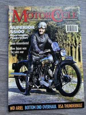 Clasic ''MOTORCYCLE'' March 1996, Brough Superior SS100, IXION, Thunderbolt M400
