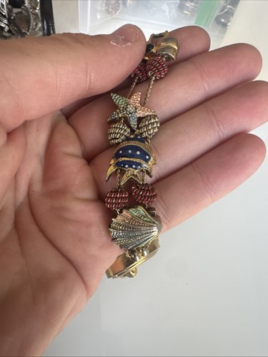 Jennie B watch with shells fish and starfish woman’s vintage all peices connectd - Picture 3 of 4