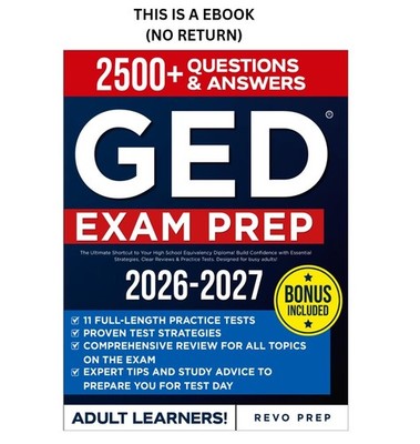 Revo Prep GED Exam Prep for Adult Learners: The Ultimate Sho 2025