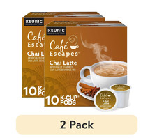 Chai Latte K-Cup Coffee Pods, 10 Count 2 Pack 