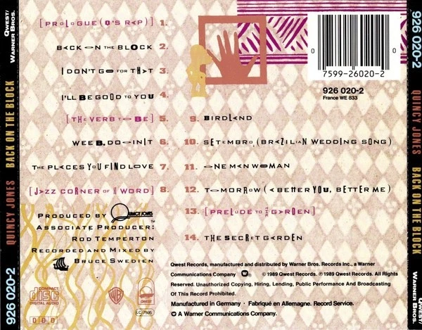 Back on the Block von Quincy Jones | CD | Zustand gut - Bild 2 von 2