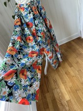 Vintage 60s Palazzo Pants Bell Bottom Poppy Daisy Mod M/L Wrap Handmade