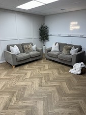 Taupe Formal Back Two-Seater Sofa Set - Delivery Available