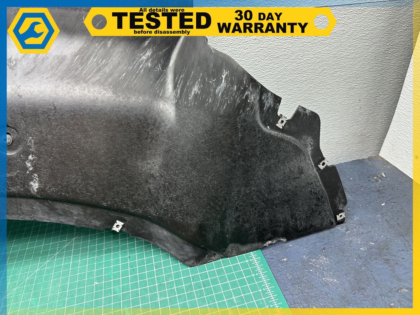 06-12 BENTLEY Flying Spur REAR BUMPER LOWER SPLASH SHIELD GUARD COVER OEM
