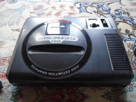 Sega Genesis Console Model 1, Spider-Man game, 6-button controller TESTED!