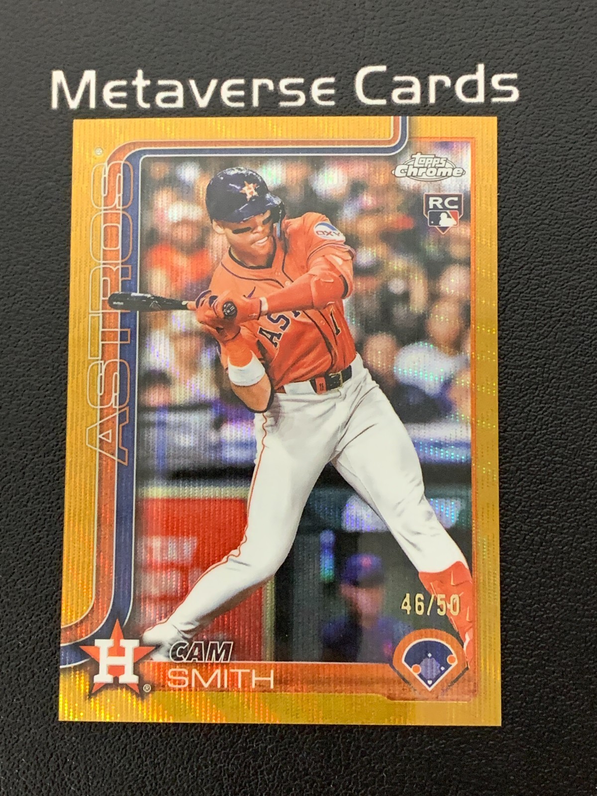 2025 Topps Chrome Update #USC145 Cam Smith Gold Wave Refractor Rookie RC 46/50