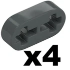 Lego 4 New TECHNIC LIFTARM Dark Bluish Gray Thin 1 x 2 - Axle Holes 41677 DG4