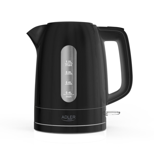 Adler AD 1380 Wasserkocher Mit Strix-Sicherheitssystem - 1 L, 2200 W, Schwarz-image