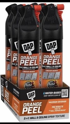 Pack Of 6 DAP Orange Peel 2-in-1 Wall & Ceiling Spray Texture