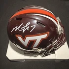MICHAEL VICK VIRGINA TECH SPEED SIGNED MINI HELMET “Go Hokies” JSA WITNESS COA