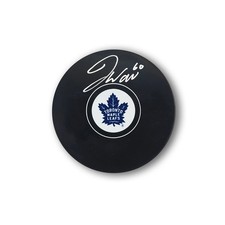Joseph Woll Autographed Toronto Maple Leafs Hockey Puck