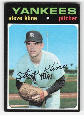 Steve Kline 1971 Topps #51 New York Yankees VG