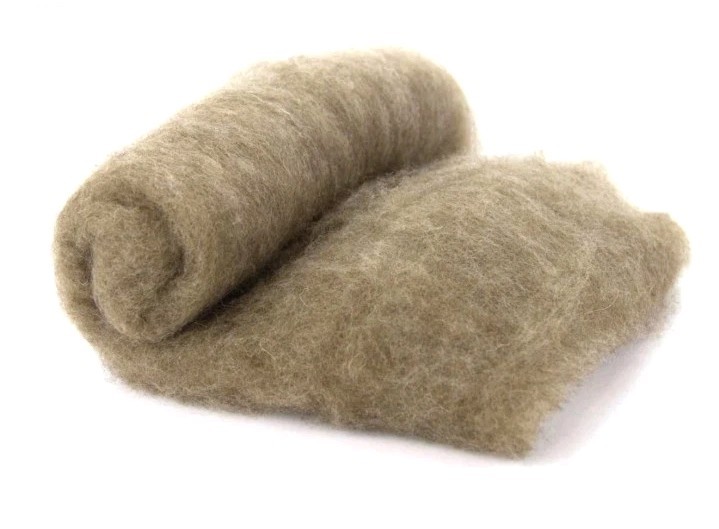 Fibra polar de lana de alpaca 1 kg cardado fieltro lavado material artesanal británico