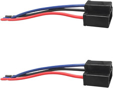2PCS H4 Wiring Harness Headlight Connector, 3 Wire Way Male Power Plug Replac...