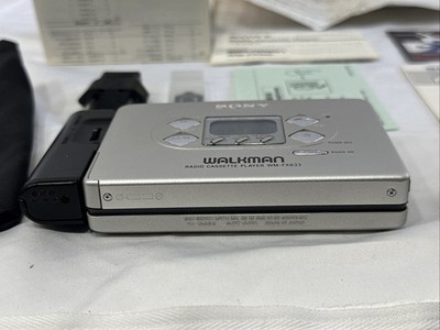 SONY WM-FX833 WALKMAN CASSETTE PLAYER W/ ACCESSORIES Silver | eBay