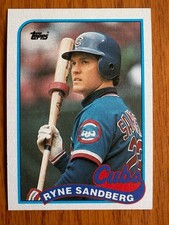 Value; 1989 Topps Ryne Sandberg #360 NM 7 -  Hall of Famer