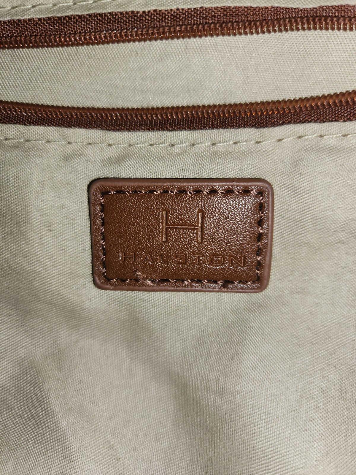 Halston Handbag Monogram Pattern Shoulder Bag Wom… - image 9