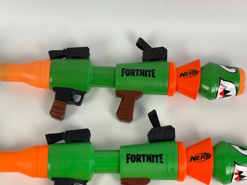 Juego de 3 lanzagranadas Nerf Fortnite XOXO RPG Rocket GL Bazooka Jobot - Imagen 2 de 7