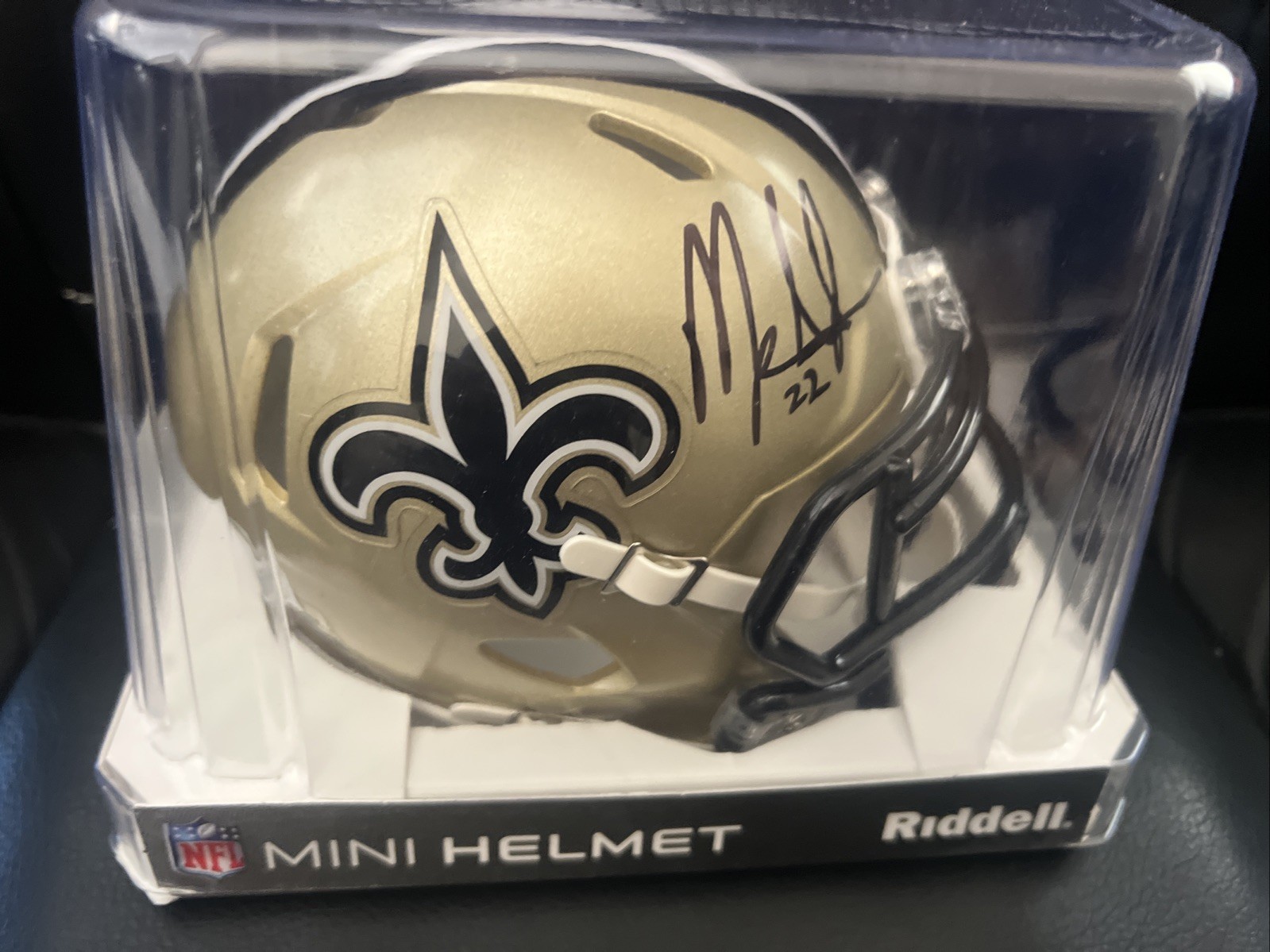 Mark Ingram Autographed Signed New Orleans Saints Mini Speed Helmet Beckett 