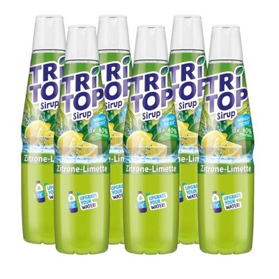TRi TOP Sirup Zitrone-Limette 600 ml (6er Pack)