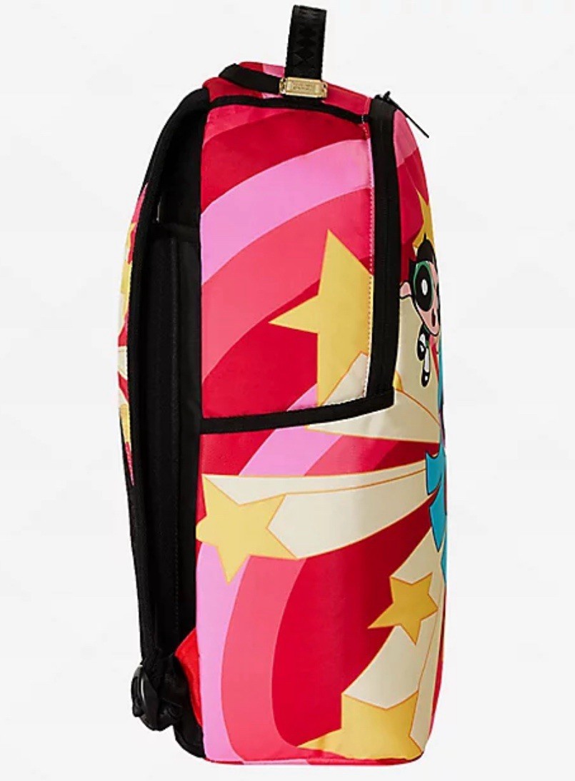 Sprayground PowerPuff Girls Love Rainbow Hot Pink Backpack Travel NWT ?Last 1 POWERPUFF GIRLS NEVER BACK DOWN BACKPACK – SPRAYGROUND® main image 4